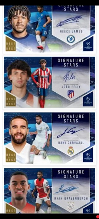 AUTÓGRAFOS! 7 sobres Topps BEST OF THE BEST 2020