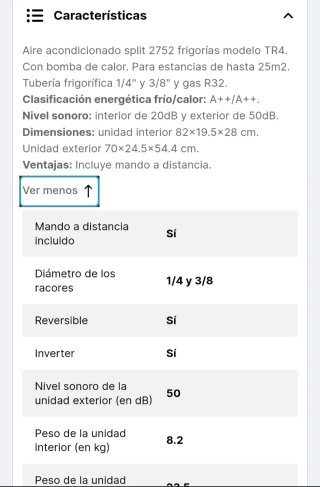 AIRE ACONDICIONADO SPLIT 3000, COMO NUEVO.