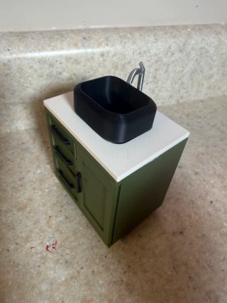 Lavabi per bagno in scala 1/12 per case delle bambole