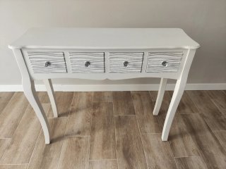 Mueble recibidor blanco madera