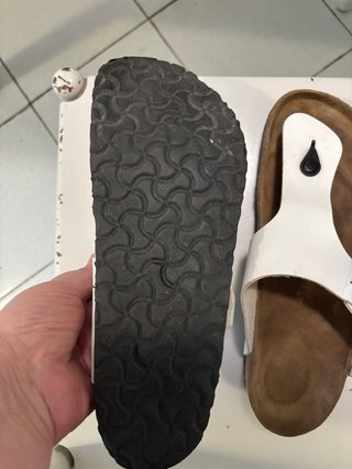 Birkenstock Gizeh 43 Bianco/Marrone