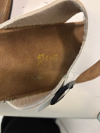 Birkenstock Gizeh 43 Bianco/Marrone