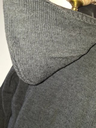WEST POINT Maglione Grigio Zip Cappuccio