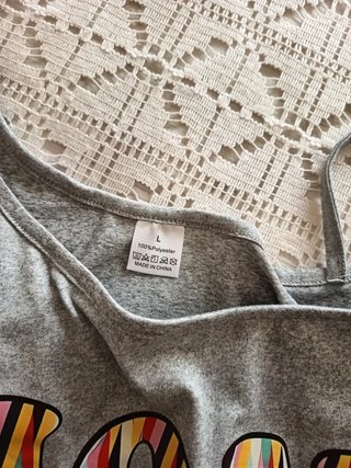 Camiseta Gris hombro descubierto T XL