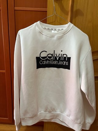Sudadera Calvin Klein Jeans Blanca