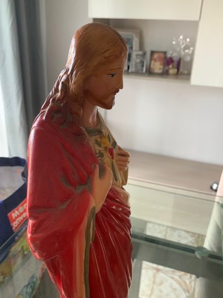 Statua Sacro Cuore di Gesù antica