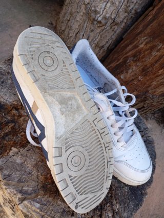 Zapatillas ASICS blancas y azules