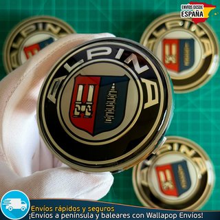 Tapas Alpina 68mm x4 Tapacubos Centro Llantas BMW
