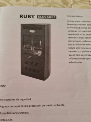 Estufa Bioetanol Ruby Elegance Negra