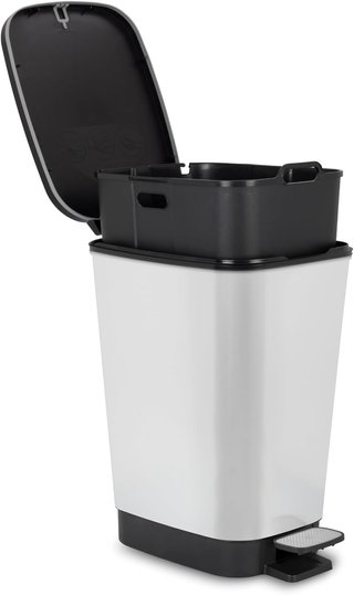 Cestino Curver con pedale antiodore, 25L, nero