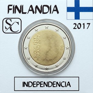 Moneda conmemorativa 2 euros Finlandia 2017