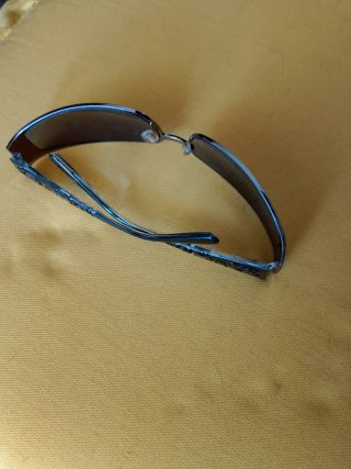 Occhiali da sole Miu Miu neri e argento