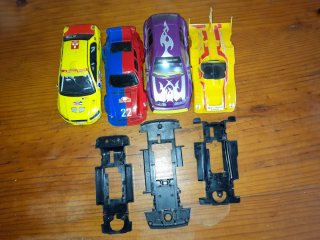 Lote 4 Coches Scalextric Rally y Competición