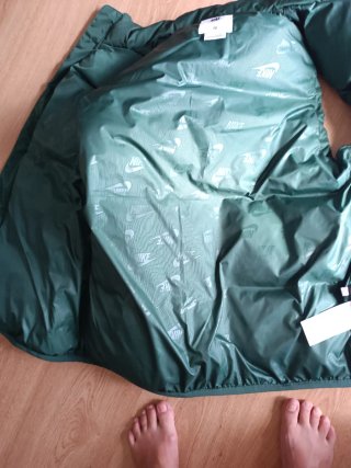 Chaleco acolchado Nike verde hombre