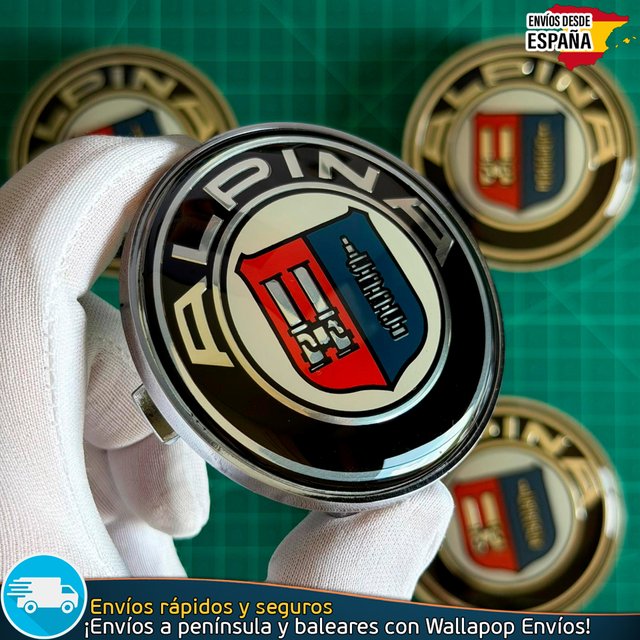 Tapas Alpina 68mm x4 Tapacubos Centro Llantas BMW