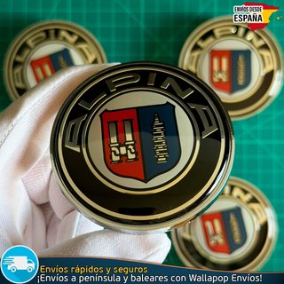 Tapas Alpina 68mm x4 Tapacubos Centro Llantas BMW