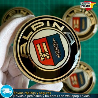 Tapas Alpina 68mm x4 Tapacubos Centro Llantas BMW