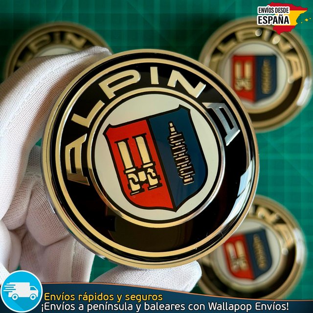 Tapas Alpina 68mm x4 Tapacubos Centro Llantas BMW