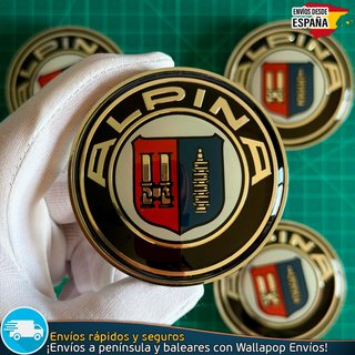 Tapas Alpina 68mm x4 Tapacubos Centro Llantas BMW