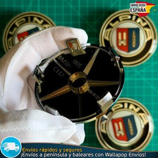 Tapas Alpina 68mm x4 Tapacubos Centro Llantas BMW