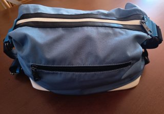 Bolso Pepe Moll Azul y Rosa