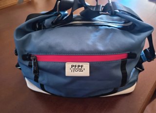 Bolso Pepe Moll Azul y Rosa