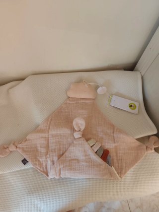 Dou Dou Muselina Lässig Bebé baby clou poder Pink