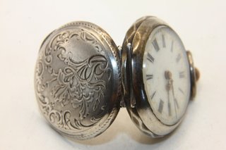 Raro bracciale orologio argento fine 1800