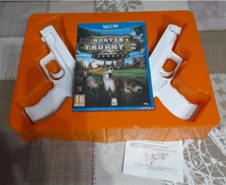 🇪🇦NUEVO.Juego Wii U Hunter's Trophy 2+2 Pistolas