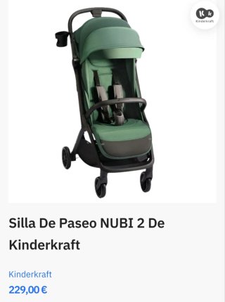 Silla de paseo Kinderkraft Nubi2