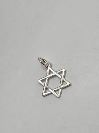 Colgante Estrella de David Plata de Ley