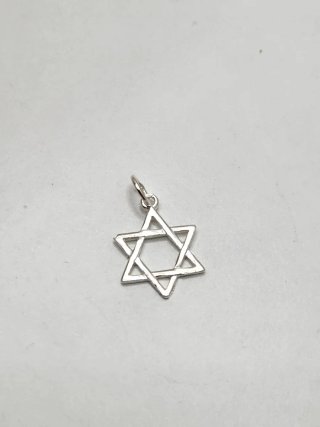 Colgante Estrella de David Plata de Ley
