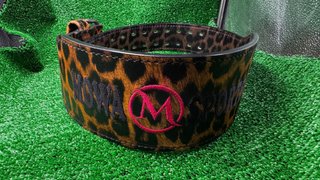 Cinturón MOWA Leopardo Rosa