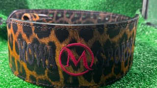 Cinturón MOWA Leopardo Rosa