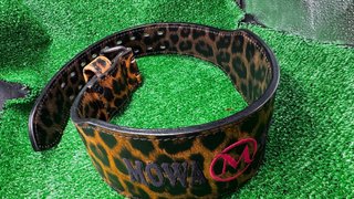 Cinturón MOWA Leopardo Rosa