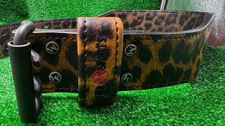 Cinturón MOWA Leopardo Rosa