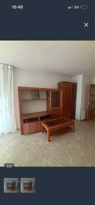 Mesa de centro de salón madera