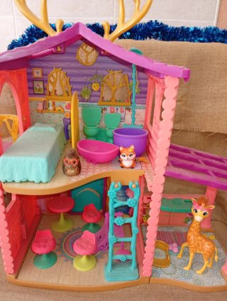 Lote Juguetes Infantil Casa Árbol Muñecas
