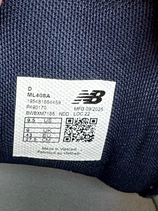 Zapatillas New Balance 408 Gris y Blanco