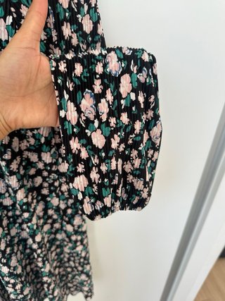 Vestido estampado floral negro