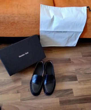 Mocasines Massimo Dutti Negros