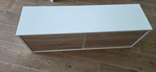 Mueble TV o pared madera claro + 2 valdas pared