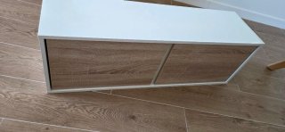 Mueble TV o pared madera claro + 2 valdas pared