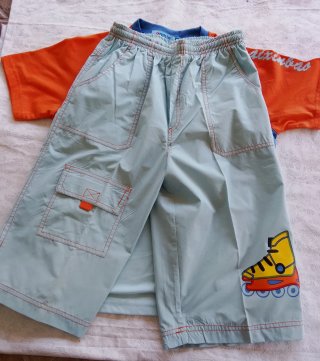 Completo bambino maglietta e pantaloncini Urchin