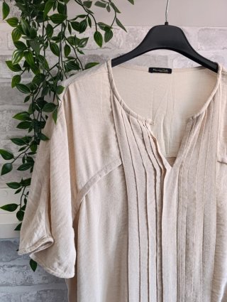 Vestido Massimo Dutti Beige