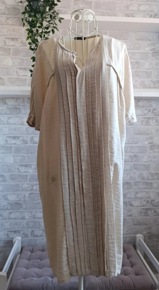 Vestido Massimo Dutti Beige