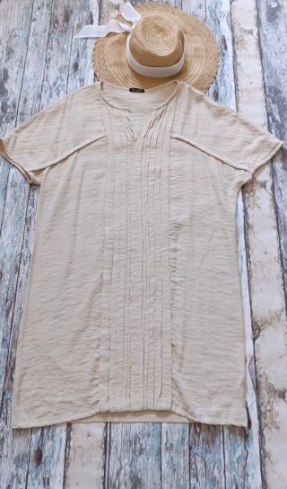 Vestido Massimo Dutti Beige