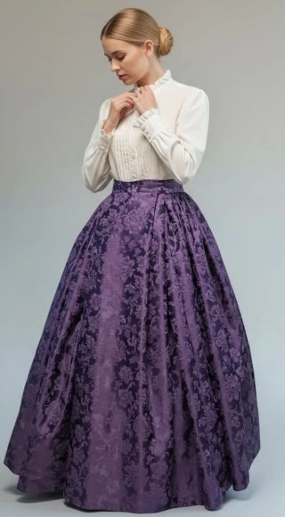 Falda regional morada T 44/46