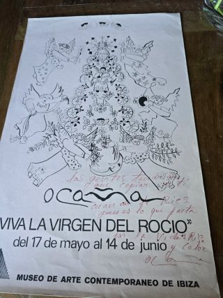 Cartel Ocaña VIVA LA VIRGEN DEL ROCIO