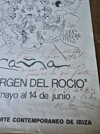 Cartel Ocaña VIVA LA VIRGEN DEL ROCIO